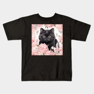 Black British Shorthair Cat Kids T-Shirt
